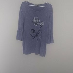 Jess & Jane Jean colored tunic.  Size XL.